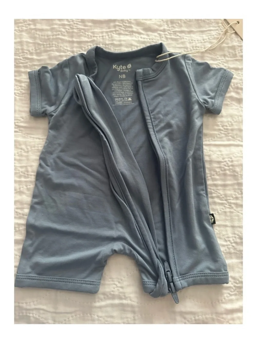 Kyte baby Zippered Shortall Romper